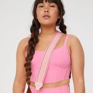 Offline by Aerie Real Me Hold Up! Corset Sports Bra Sz M